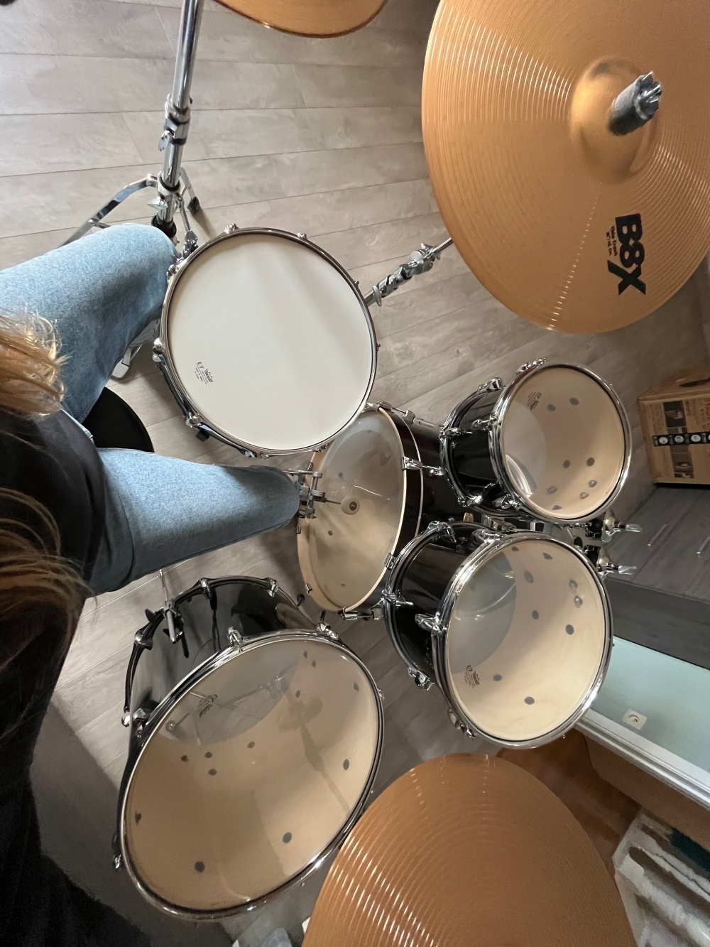 Stephanie's drum kit