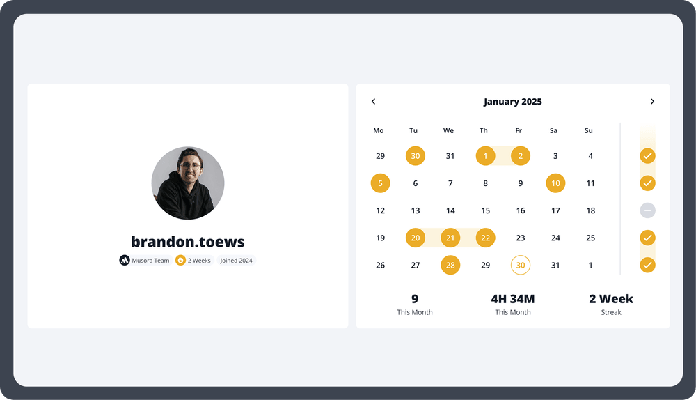 See your improvement <br class="hidden md:block">– every damn day
