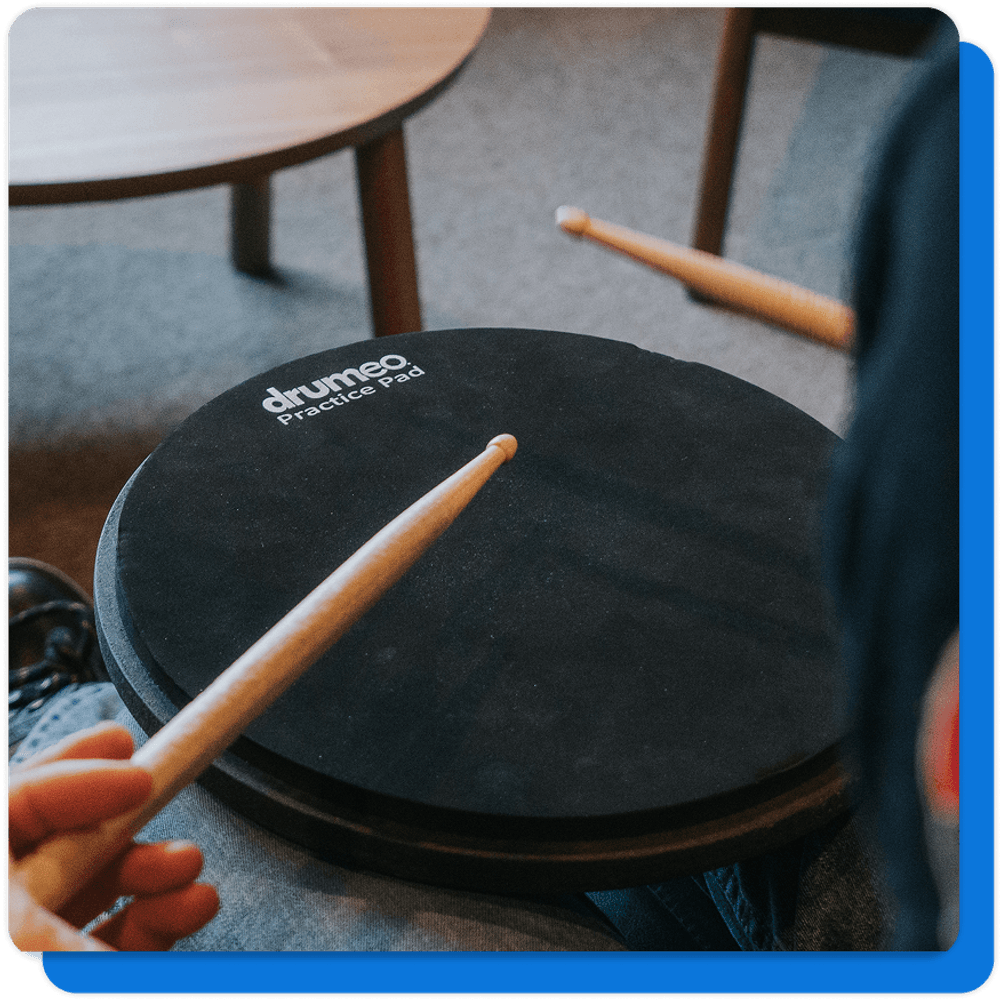 Person playing drums