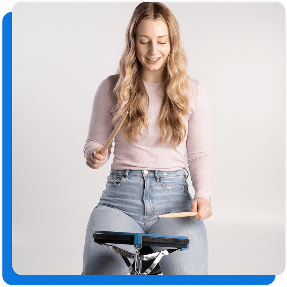 Person playing drums