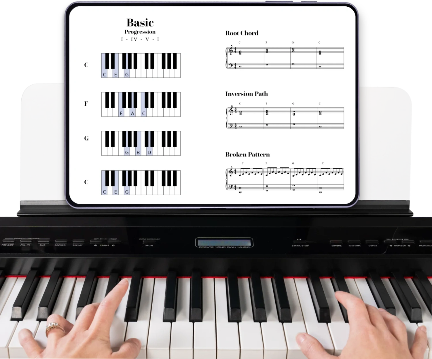 tablet piano