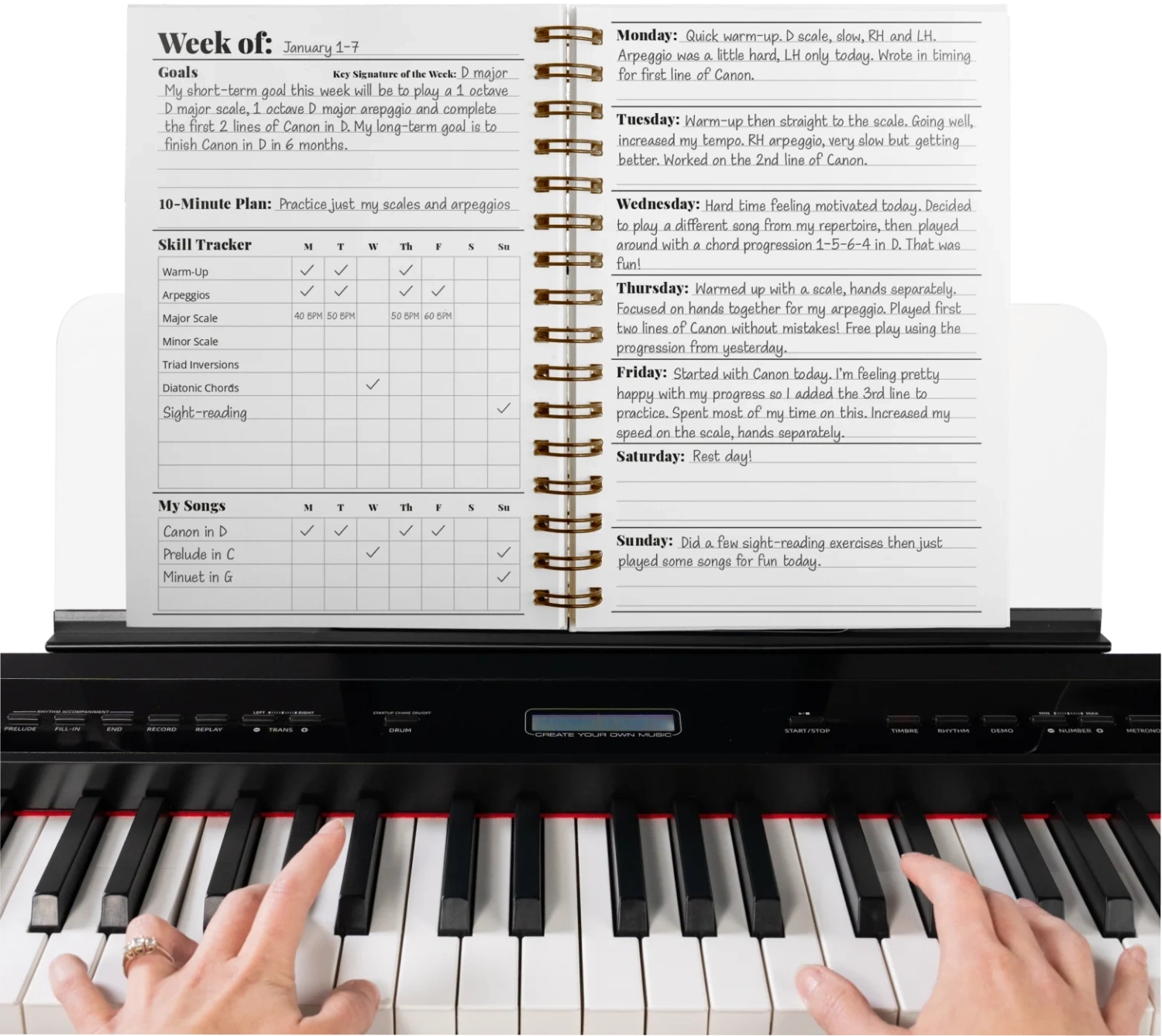 tablet piano