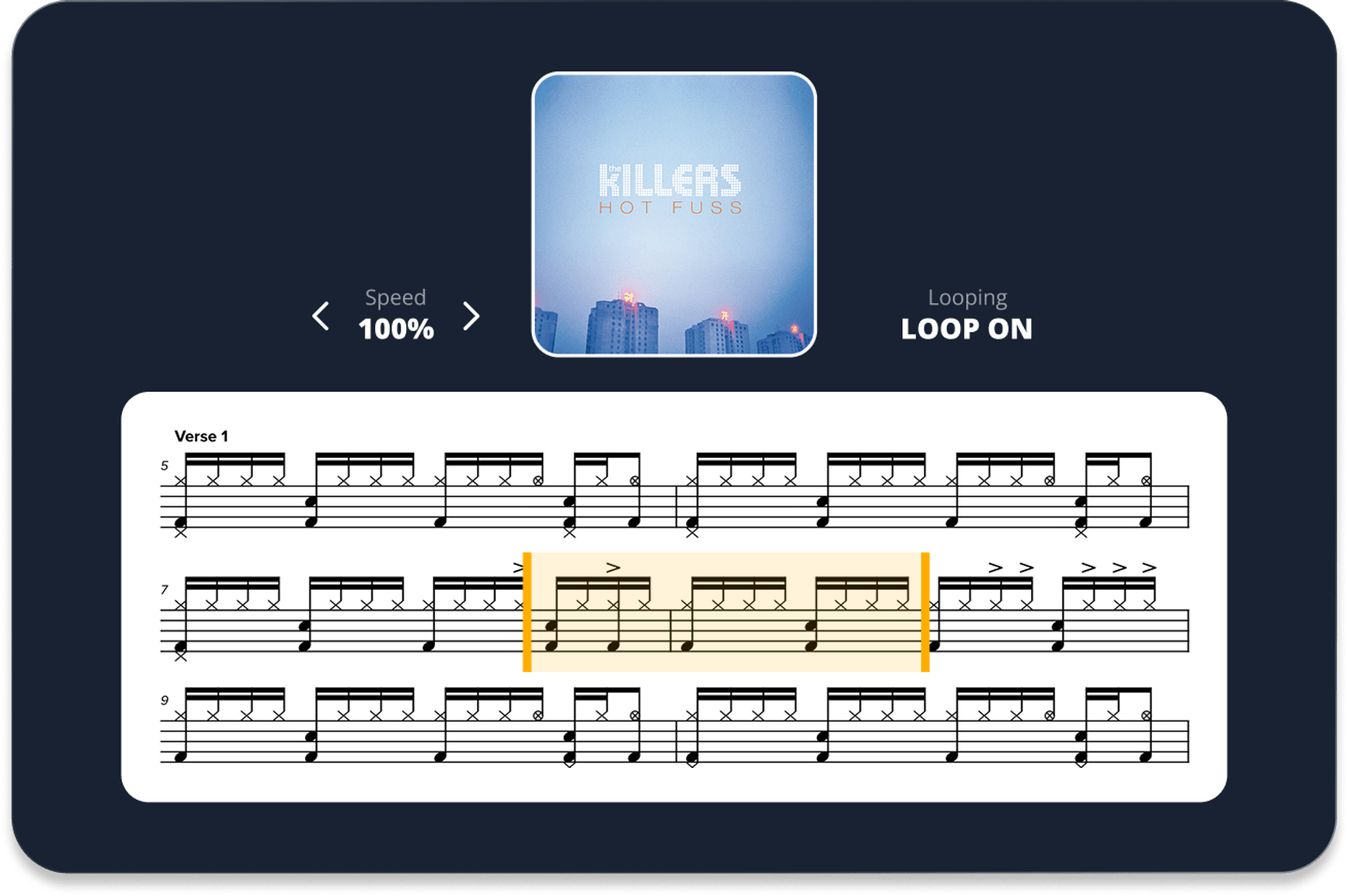 Song practice tools preview