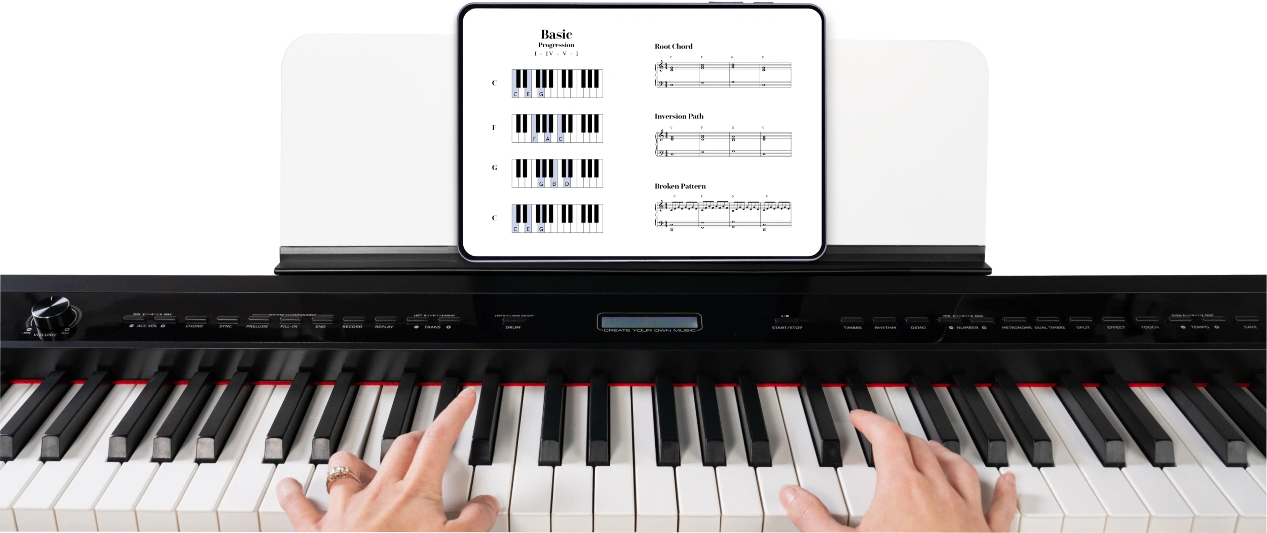 tablet piano
