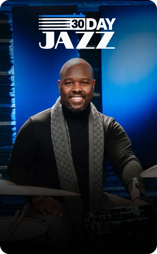 Learn jazz <br>drumming