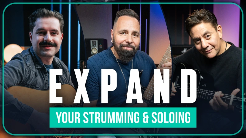 Build more ways to play rhythm and lead guitar.