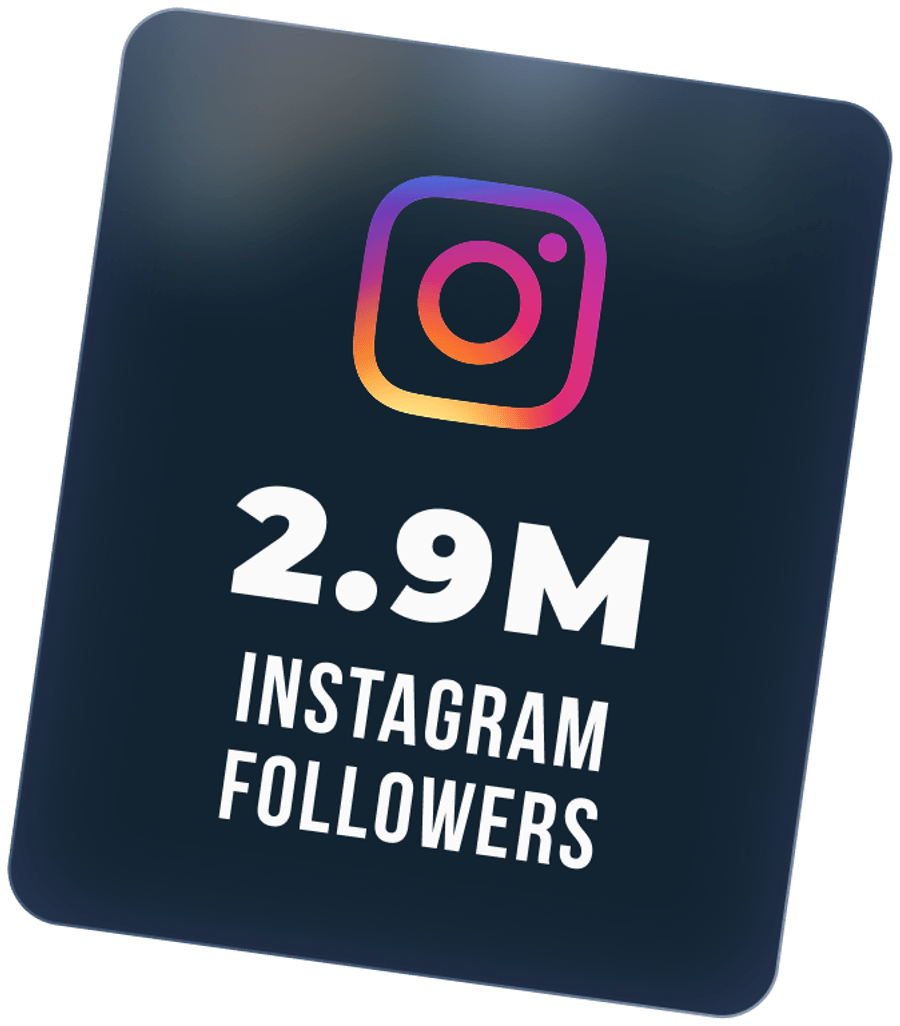 2.9M Instagram followers